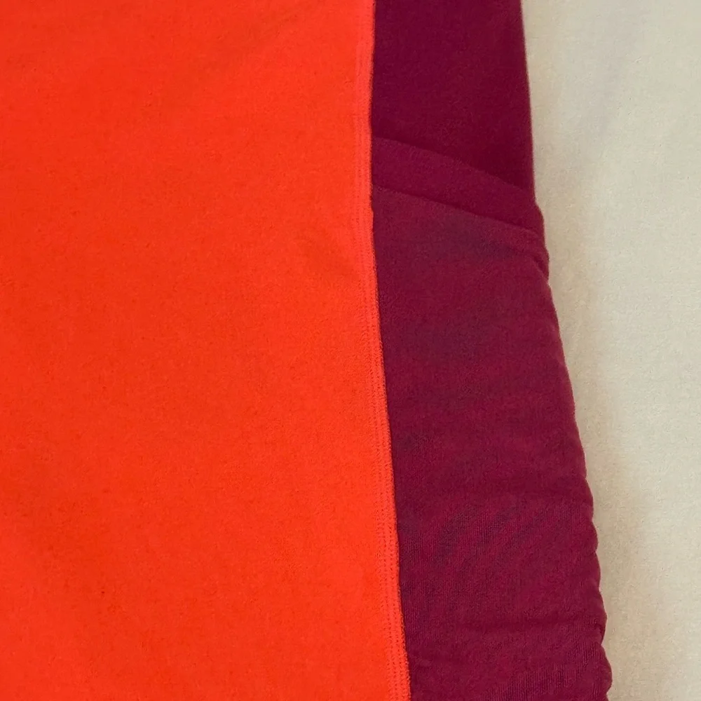 Fabletics Women's Vibrant Orange Redish Leggings - Size L - Picture 2 of 7